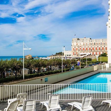 Superbe Studio Face A La Mer Acces Direct Plage Biarriz Exterior foto