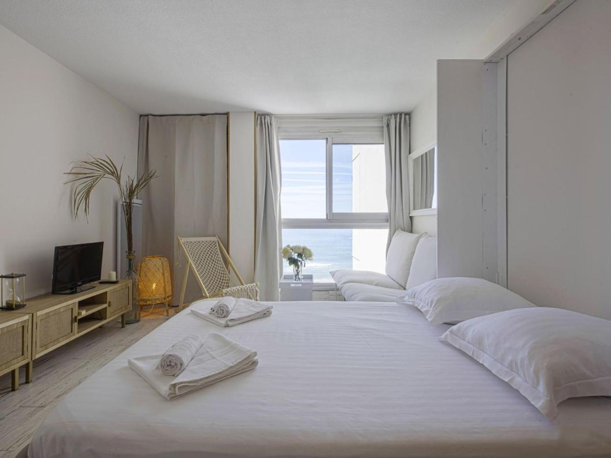 Superbe Studio Face A La Mer Acces Direct Plage Biarriz Exterior foto